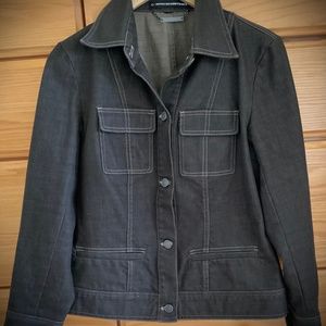 Vintage Company Ellen Tracy Black Denim Jacket
